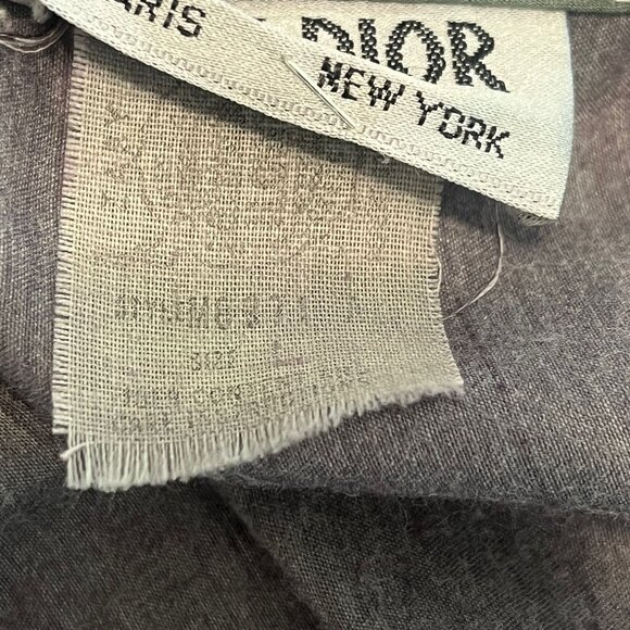 Stunning Vintage CHRISTIAN DIOR MISS DIOR Sage Green/Plum Sateen & Lace Nightgow - Picture 8 of 9